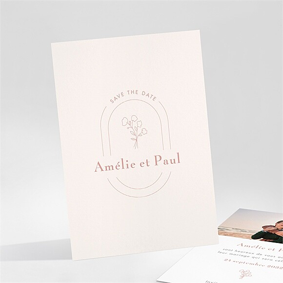 Save the Date mariage Tendre Capsule réf.N25165