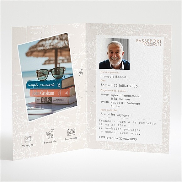 Intérieur du faire-part