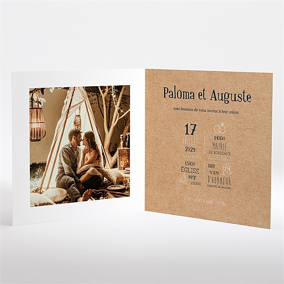 Intérieur du faire-part