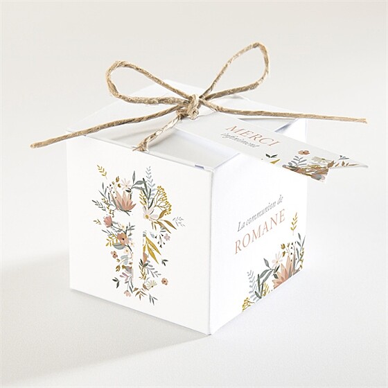 Boîte de dragées communion foi fervente