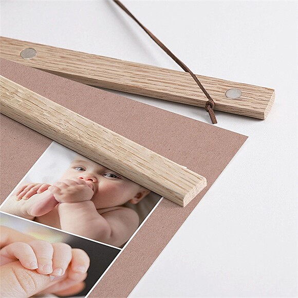 Détail des supports en bois