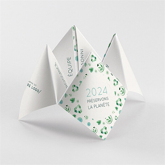 Carte de voeux Écologique origami réf.N330105