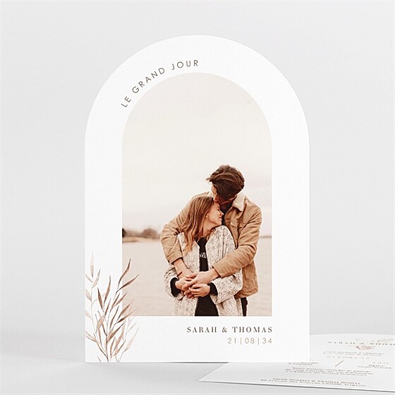 Faire-part mariage l'arche