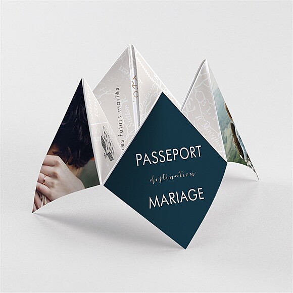 Faire-part mariage Notre Passeport Cocotte réf.N330123
