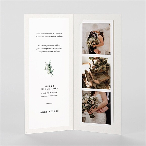 Intérieur du faire-part