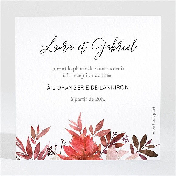 Carton d'invitation mariage Bordeaux réf.N3002021