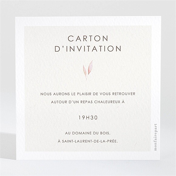 Carton d'invitation mariage Notre Lien réf.N3002023