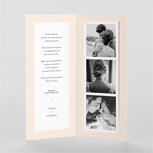 Intérieur du faire-part