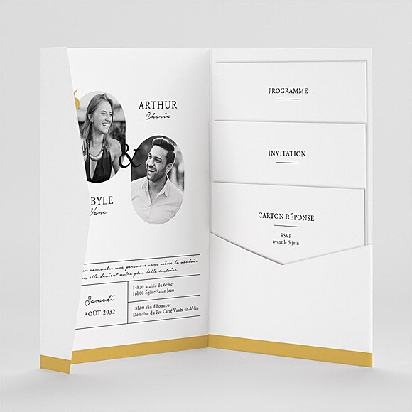 Intérieur du faire-part