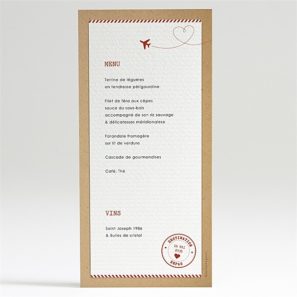 Dos du menu