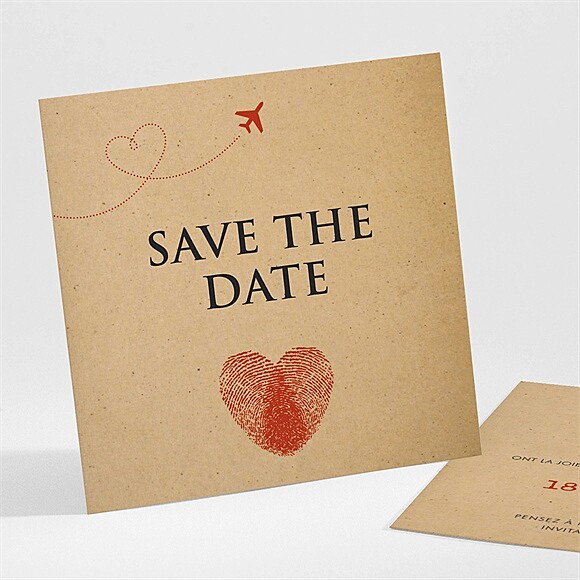 Save the Date mariage Passeport Vintage réf.N301550