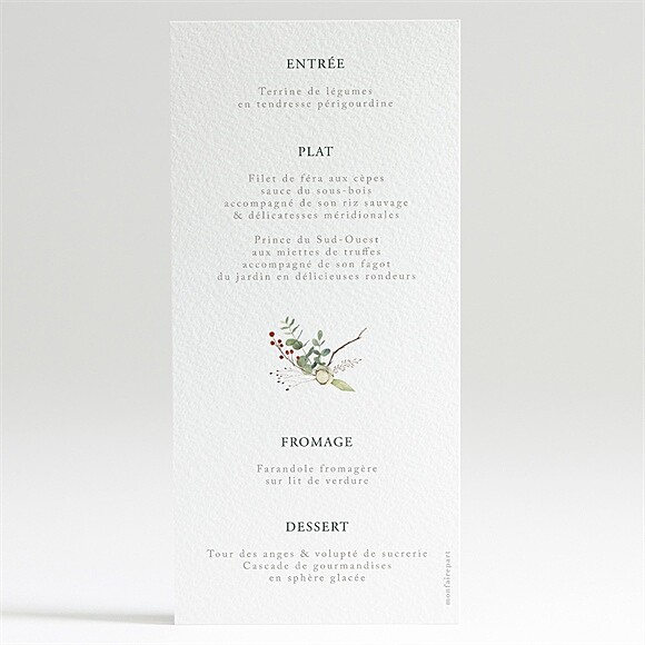 Dos du menu