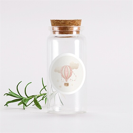 Mignonette baptême la montgolfière sticker