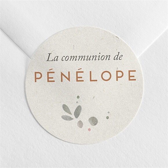 Sticker communion Petite fille réf.N3602044