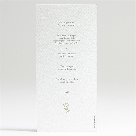 Dos du menu