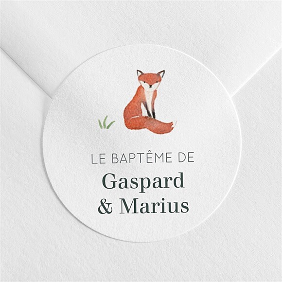 Sticker baptême Forêt réf.N3602047