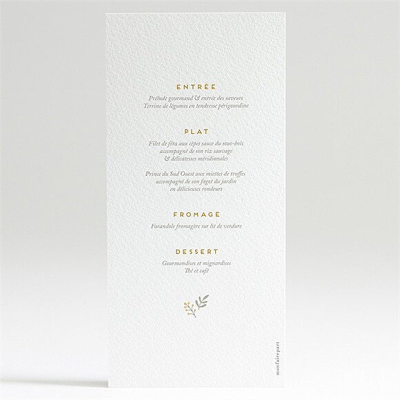 Dos du menu
