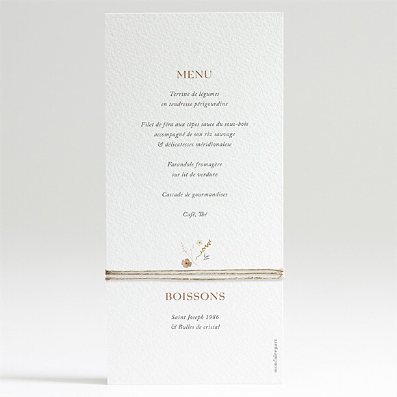 Dos du menu