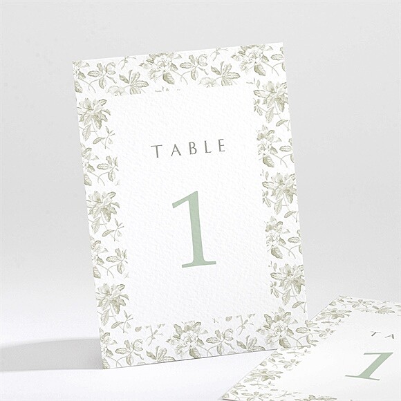Numéro de table mariage Fleuri réf.N211653
