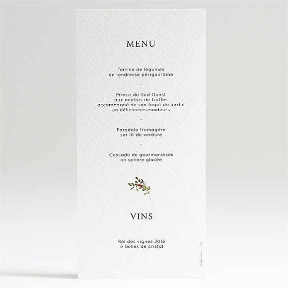 Dos du menu