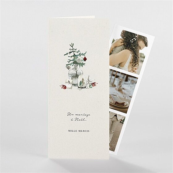 Remerciement mariage en hiver