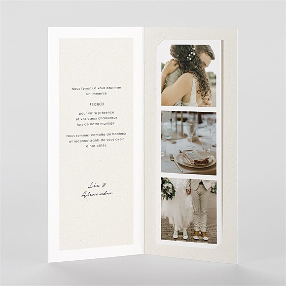 Intérieur du faire-part
