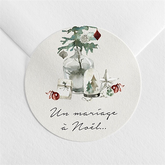 Sticker mariage En hiver réf.N3602112