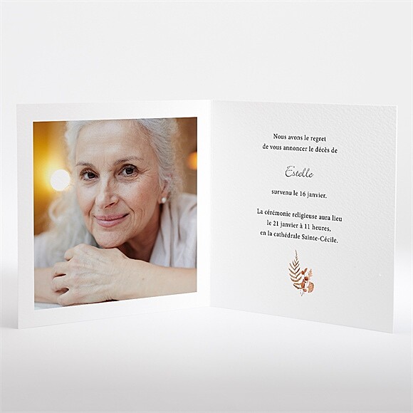 Intérieur du faire-part