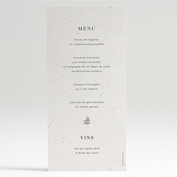 Dos du menu