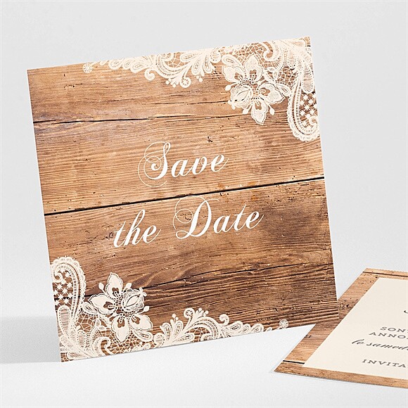 Save the Date mariage Boisé réf.N301580