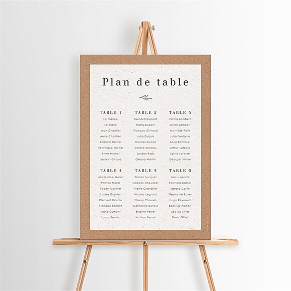 Plan de table mariage Capsule Champetre réf.N260363