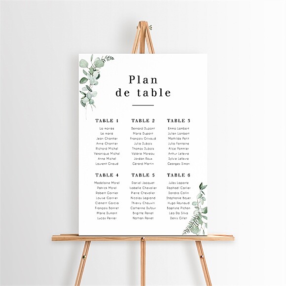 Plan de table mariage Encapsulés réf.N260365