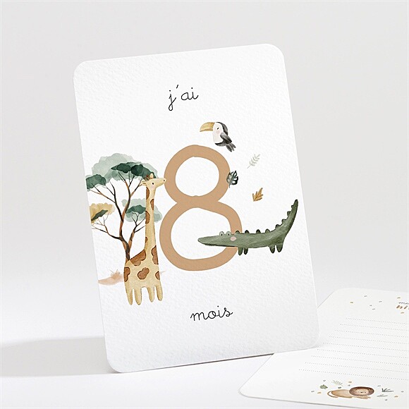 Carte étape bébé Jungle réf.N58103