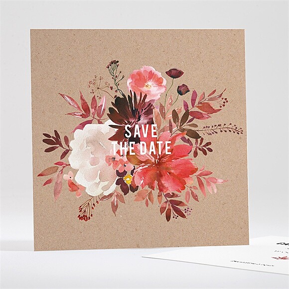 Save the Date mariage Floral réf.N351577