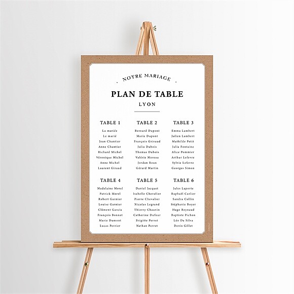 Plan de table mariage Apothicaire réf.N260420