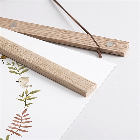 Détail des supports en bois