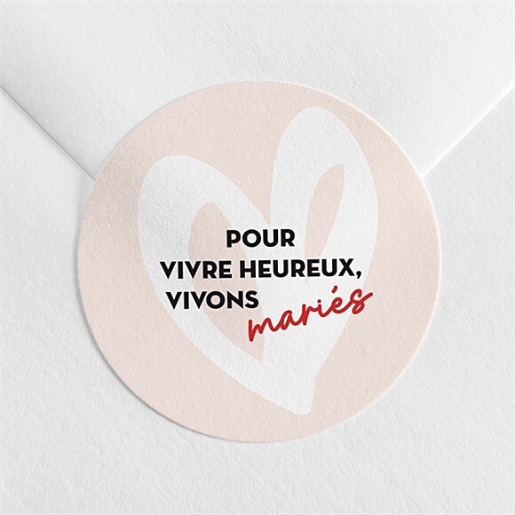 Sticker mariage Coeur réf.N3602229