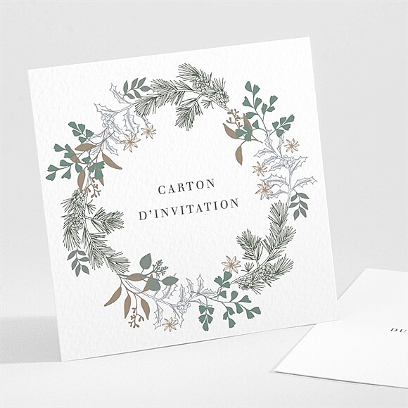 Carton d'invitation mariage C'est noël ! réf.N301594