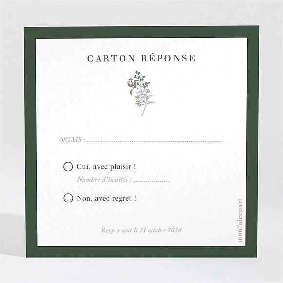 Carton réponse mariage C'est noël ! réf.N3002150