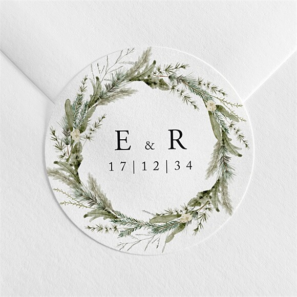 Sticker mariage Couronne d'hiver réf.N3602250