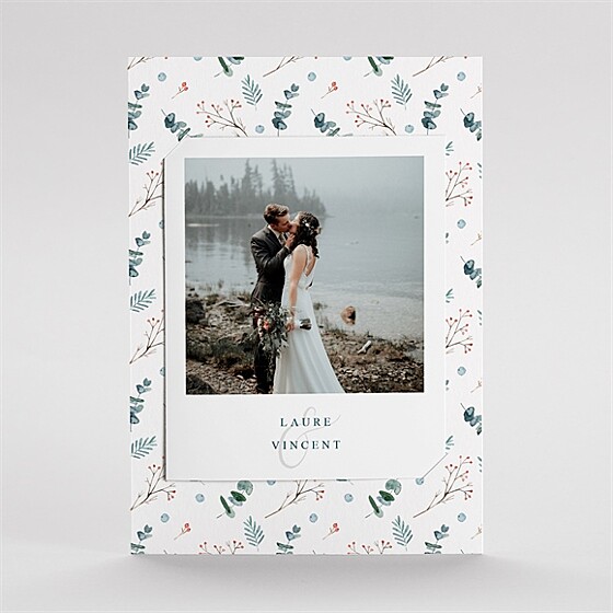 Remerciement mariage hivernal