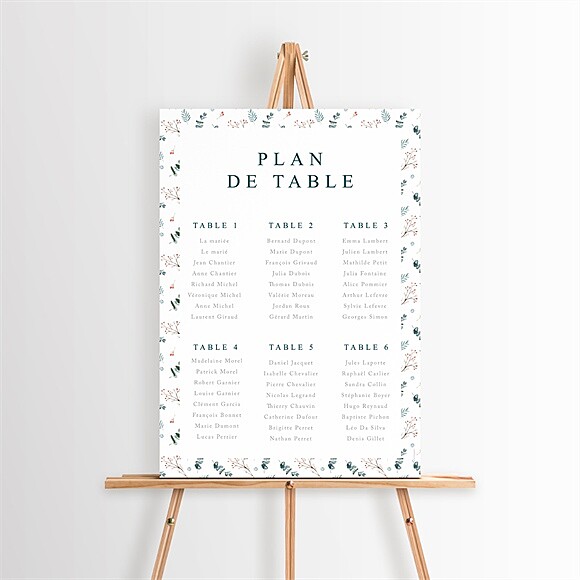 Plan de table mariage Hivernal réf.N260440