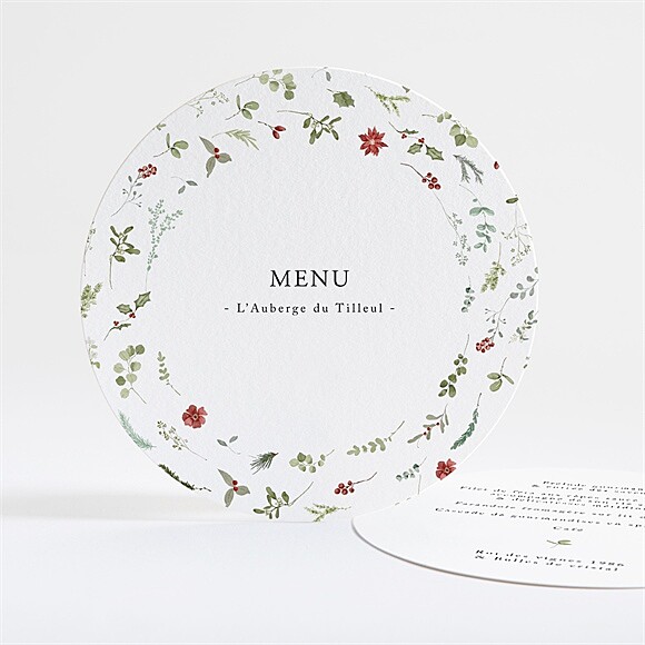 Menu mariage Ronde fleurie réf.N321277