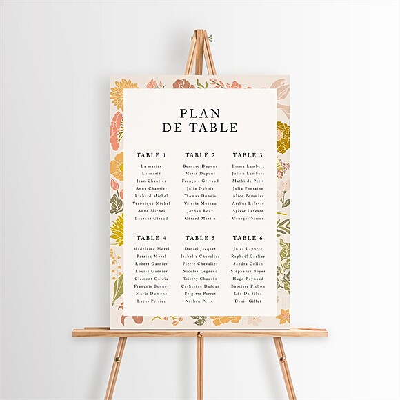 Plan de table mariage Hippie chic réf.N260447