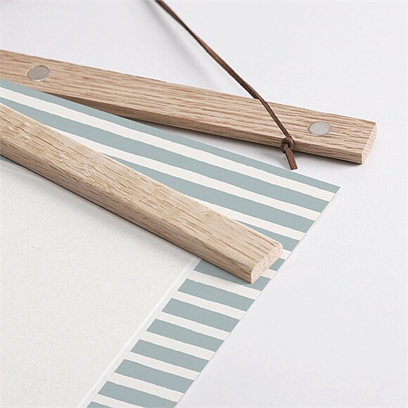 Détail des supports en bois