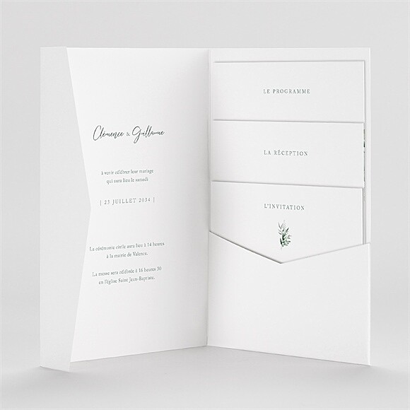 Intérieur du faire-part