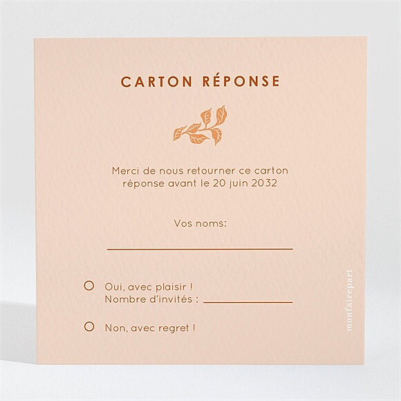 Carton réponse mariage Hippie réf.N3002174