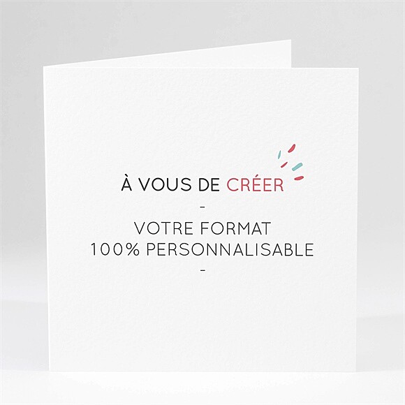 Carte de voeux Voeux 100% à créer plié réf.N461129