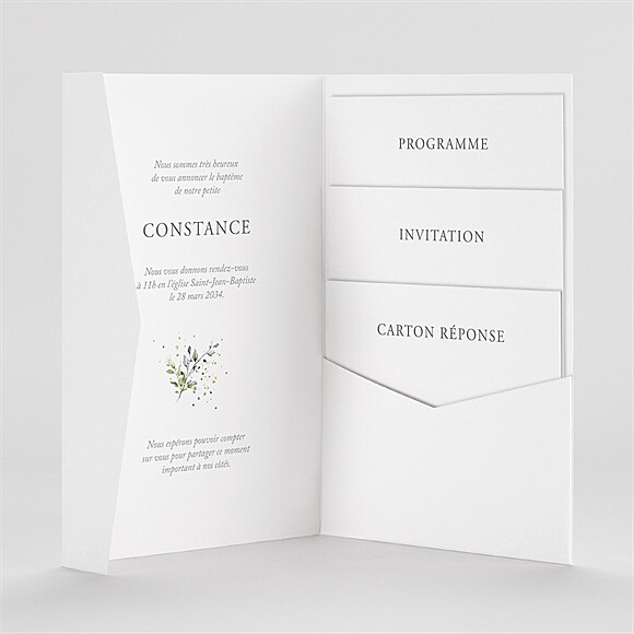 Intérieur du faire-part
