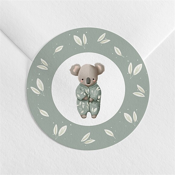 Sticker naissance Koala pyjama réf.N3602404